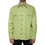 Dolce & Gabbana Green Cotton Collared Men Button Down Shirt TSH86582-39