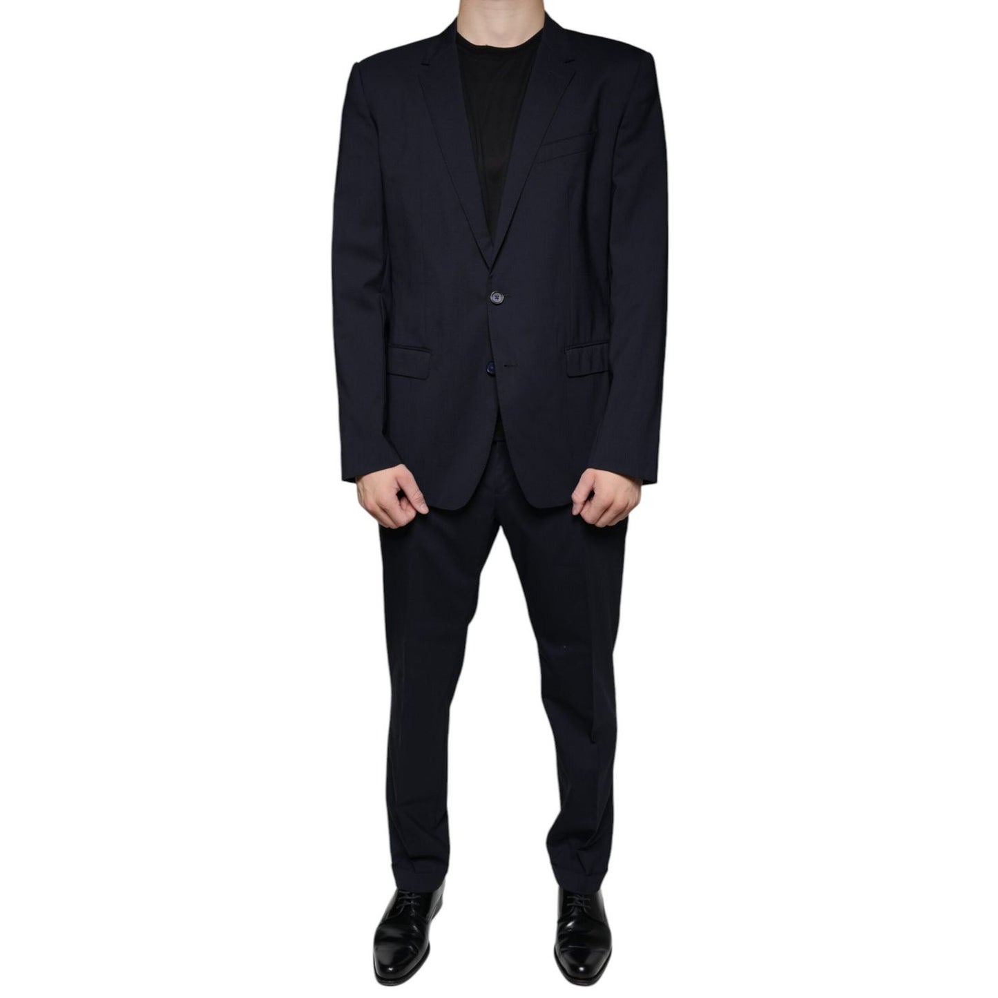 Dolce & Gabbana Dark Blue Formal Tuxedo 2 Piece Suit