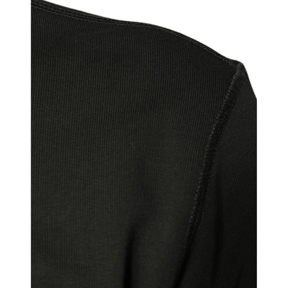 Dolce & Gabbana Army Green DG Crown Crew Neck Pullover Sweater