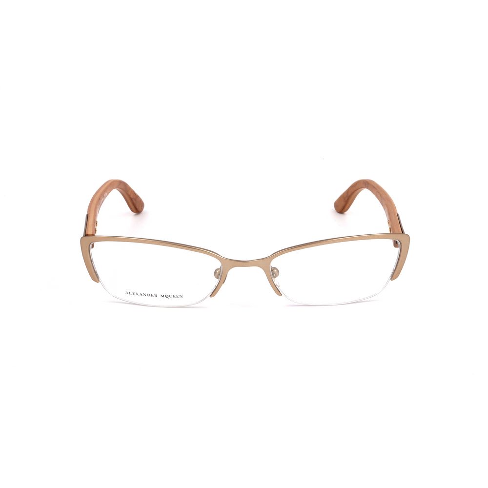 Alexander McQueen Brown Metal Glasses (Frames)