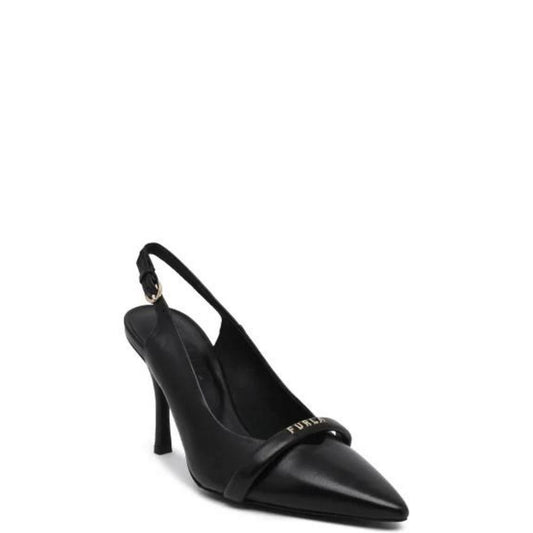 Furla Black Leather High Heel Pumps