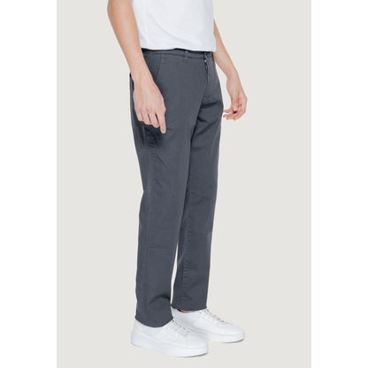 Armani Exchange Black Cotton Casual Pants