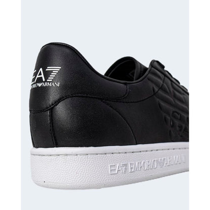 EA7 Emporio Armani Black And White Polyethylene Low Top Sneakers