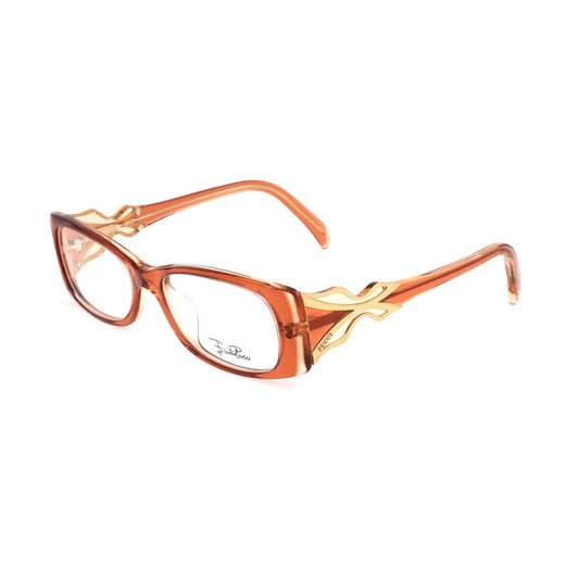 Emilio Pucci Orange Plastic Frames with decorative arms, size 52/16/135 mm, stylish women's eyewear.