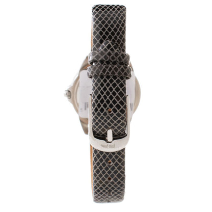 Folli Follie Gray Leather Dress Watch