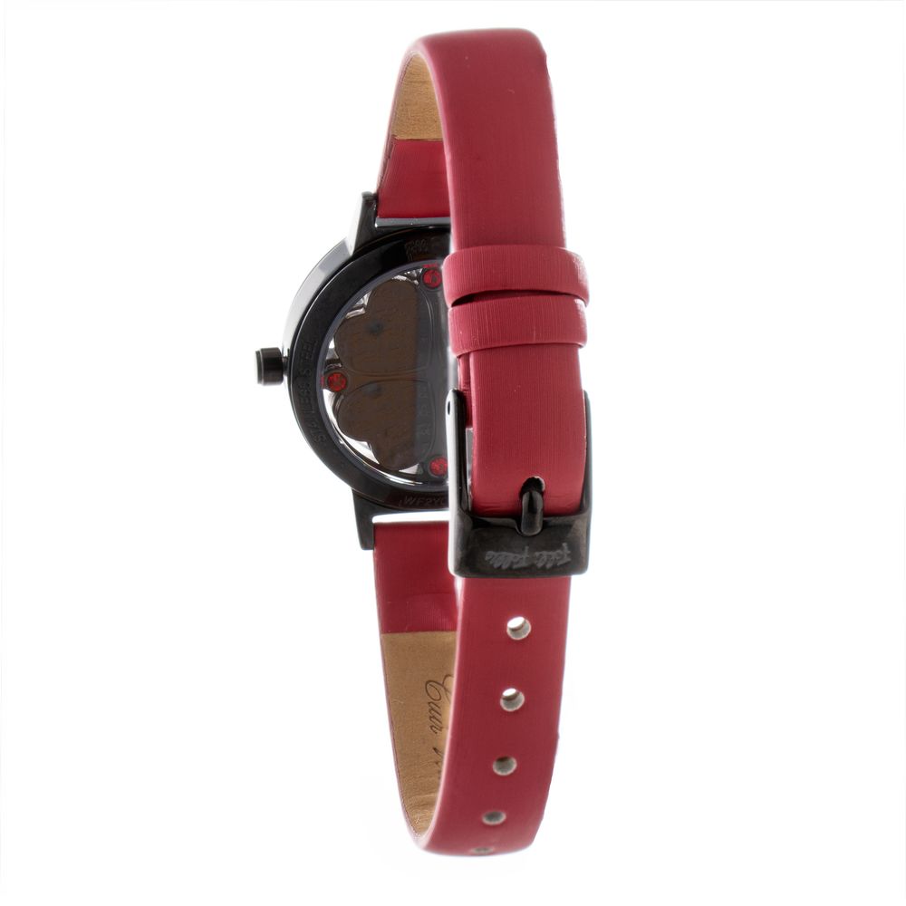 Folli Follie Red Leather Dress Watch