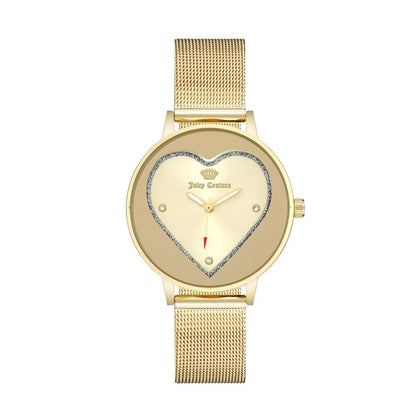 Juicy Couture Gold Stainless Steel Dress Watch