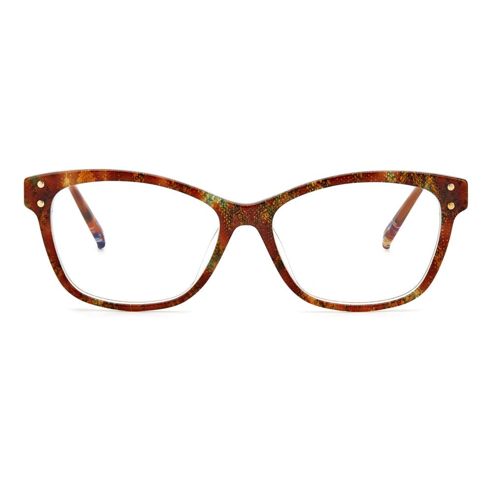 Missoni Bicolor Acetate Frames, women's glasses model MIS-0006-2NL, brown and green, acetate material, size 53/15/140 mm