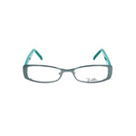 Emilio Pucci Bicolor Metal Frames in aquamarine, model EP213144450, metal material, lens size 50mm, bridge 17mm, temple 135mm.