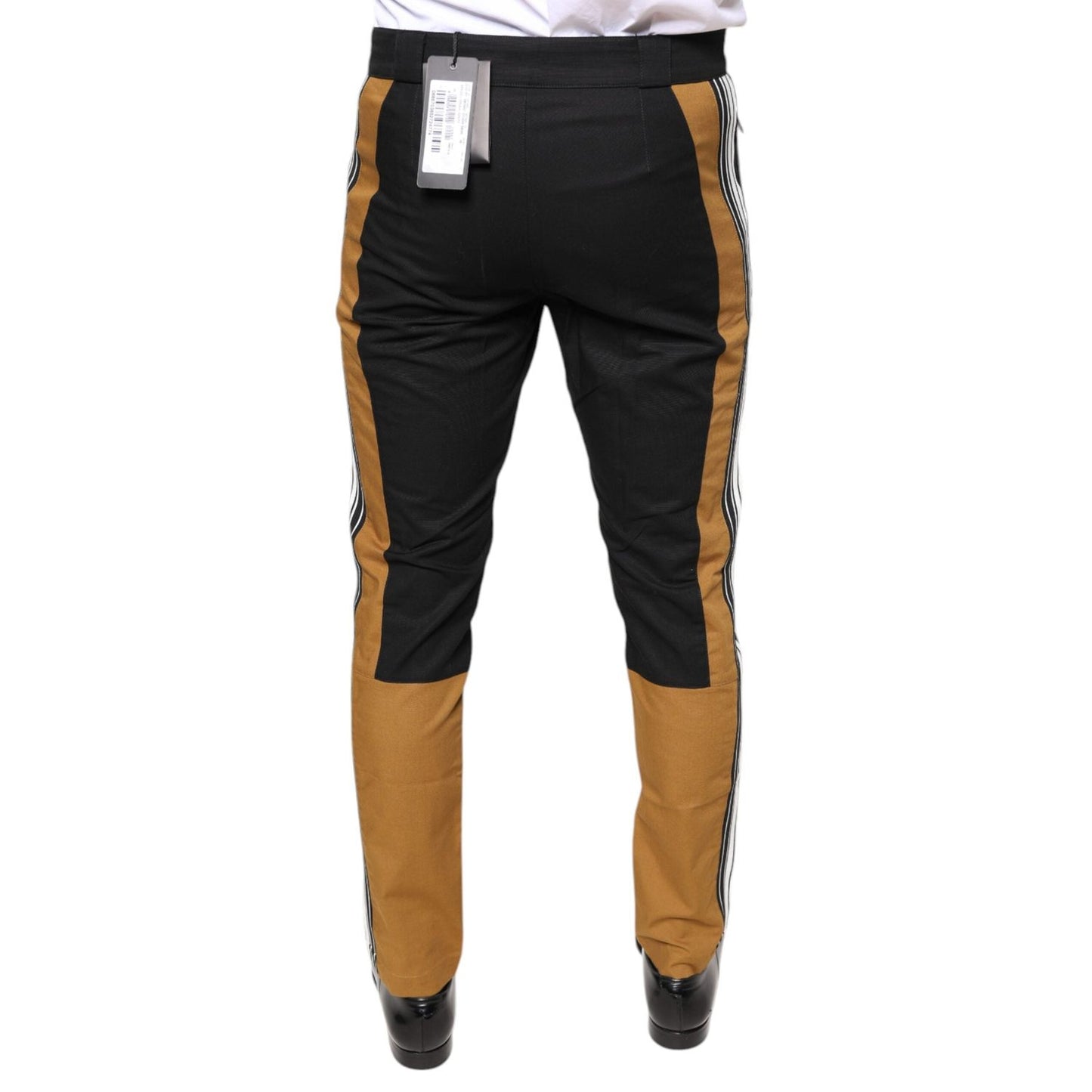 Dolce & Gabbana Multicolor Stripe Skinny Cotton Pants