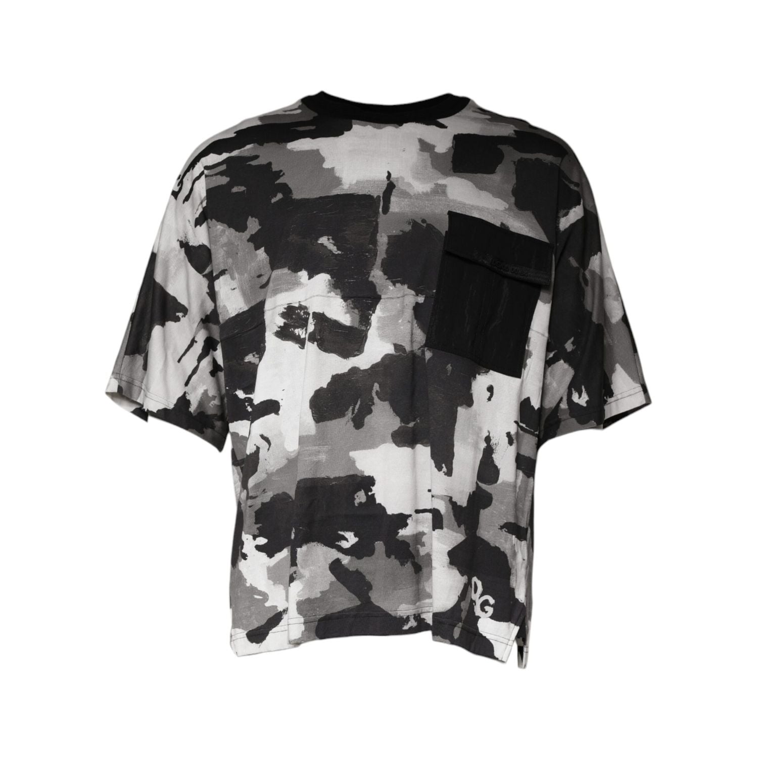 Dolce & Gabbana Multicolor Camouflage Cotton Crewneck T-shirt