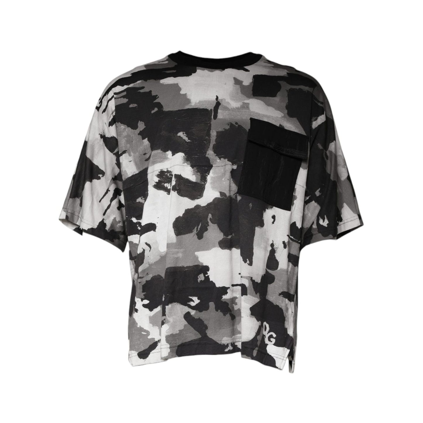 Dolce & Gabbana Multicolor Camouflage Cotton Crewneck T-shirt