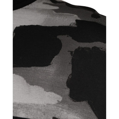 Dolce & Gabbana Multicolor Camouflage Cotton Crewneck T-shirt