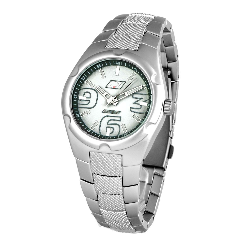 Chronotech Silver Polycarbonate Dress Watch