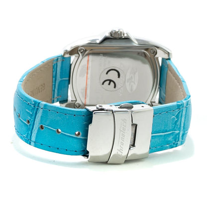 Chronotech Blue Leather Dress Watch