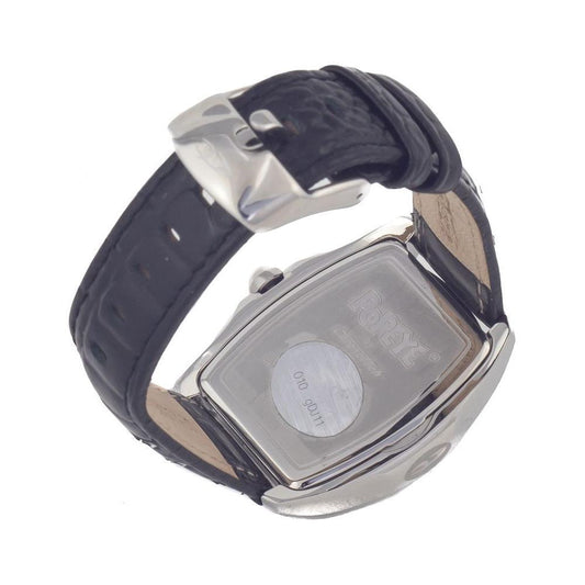 Chronotech Black Leather Watch