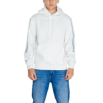 Calvin Klein Jeans Cream Cotton Hoodie