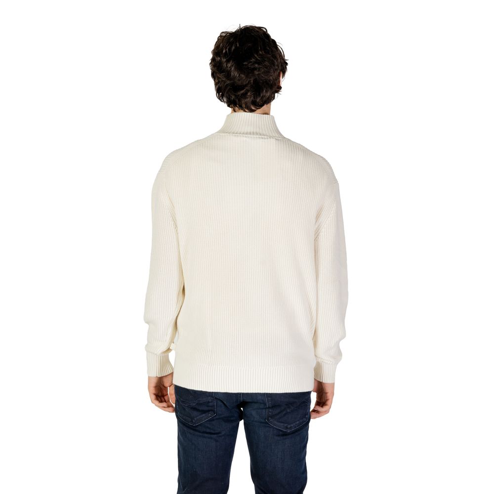 Calvin Klein Jeans Cream Cotton Sweatshirt