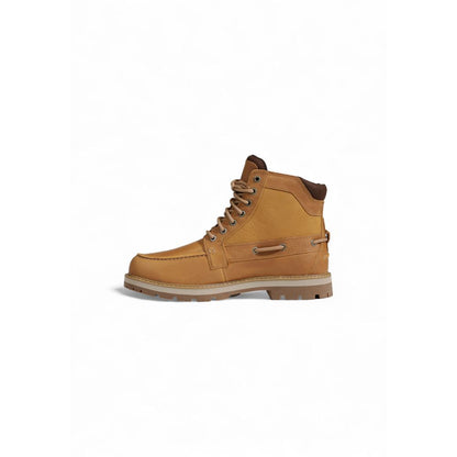 Timberland Beige Suede Leather Lace-Up Boots