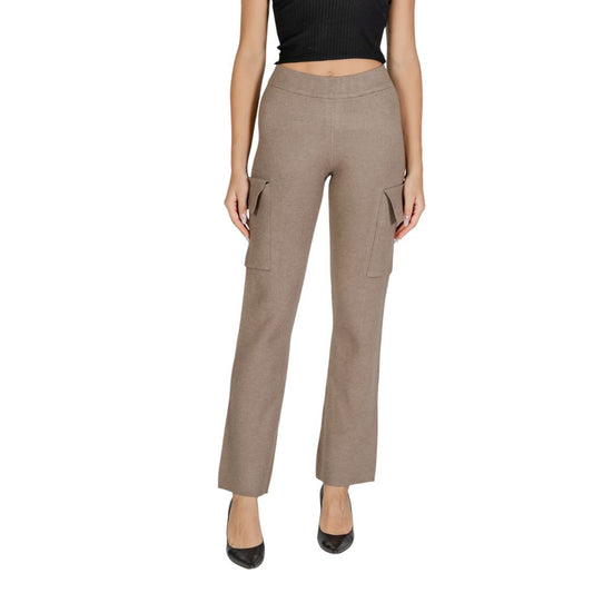 Vila Clothes Beige Viscose Cargo Pants 1728,71956299936,Beige,Cargo Pants - Pants - Clothing,Clothing,IT40|S,New with tags,Pants - Clothing,Vila Clothes,Women