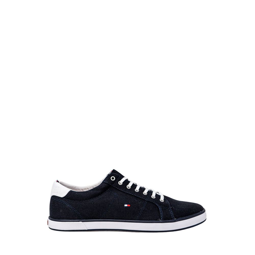 Tommy Hilfiger Blue Cotton Low Top Sneakers