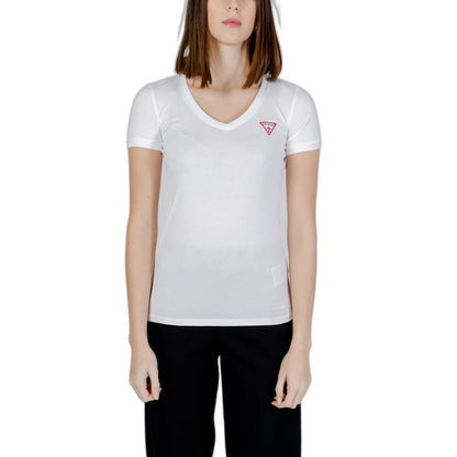 Guess White Cotton T-Shirt