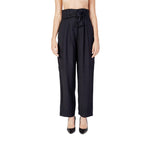 Vila Clothes Black Viscose Pant