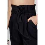 Vila Clothes Black Viscose Pant