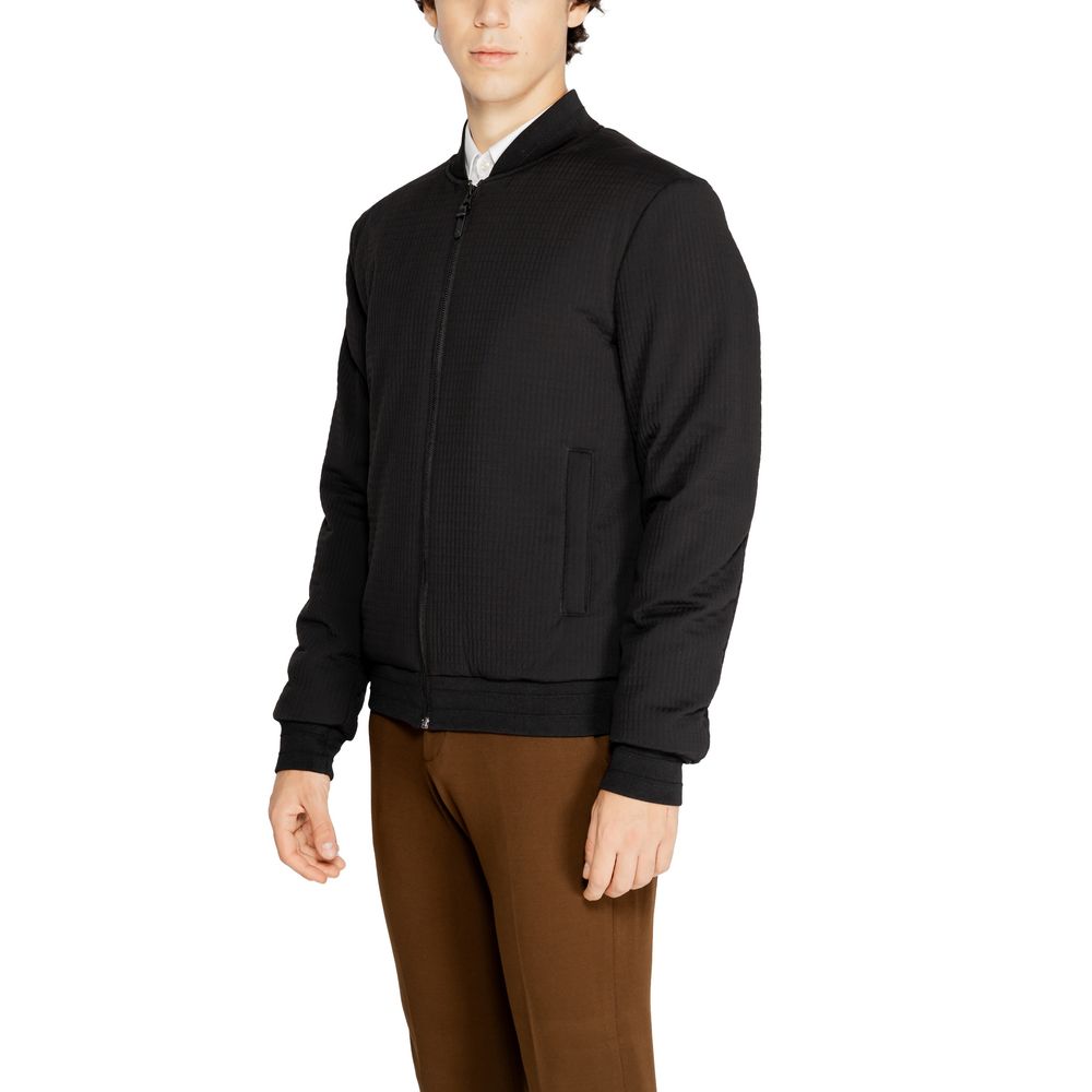 Antony Morato Black Polyester Jackets & Coat AN-14634000009-IT52 | XL