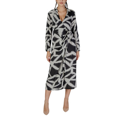 Jacqueline De Yong Black Recycled Polyester Long Dress 1728,71956299936,Black,Clothing,Dresses - Clothing,IT38|XS,IT40|S,Jacqueline De Yong,Long - Dresses - Clothing,New with tags,Women