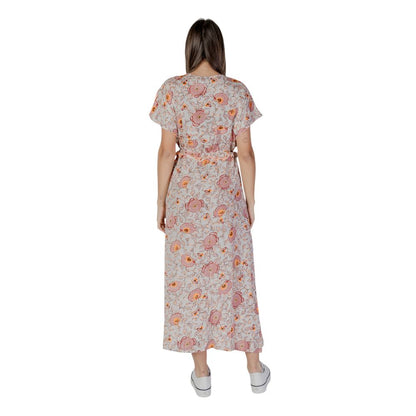 B.Young Multicolor Cotton Long Dress