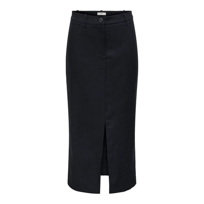 Jacqueline De Yong Gray Polyester Long Skirt