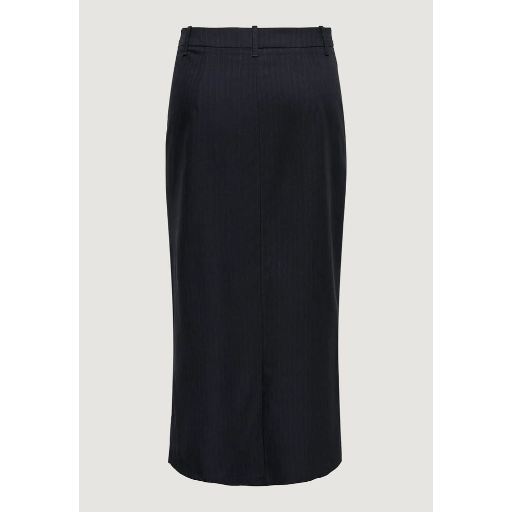 Jacqueline De Yong Gray Polyester Long Skirt