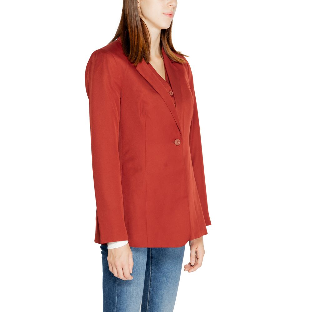 Vero Moda Red Polyester Blazer 1728,71956299936,Blazers - Suits & Blazers - Clothing,Clothing,IT38|XS,New with tags,Red,Suits & Blazers - Clothing,Vero Moda,Women