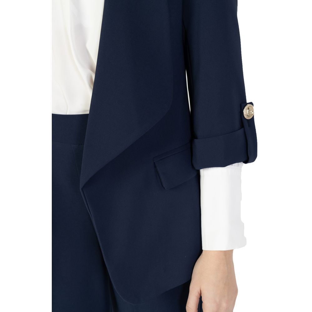 Rinascimento Blue Polyester Blazer 1728,71956299936,Blazers - Suits & Blazers - Clothing,Blue,Clothing,IT40|S,New with tags,Rinascimento,Suits & Blazers - Clothing,Women