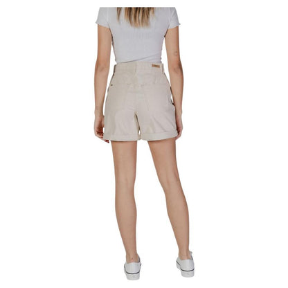B.Young Beige Cotton Short