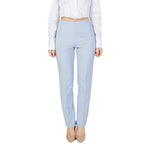 Sandro Ferrone Blue Polyester Pant