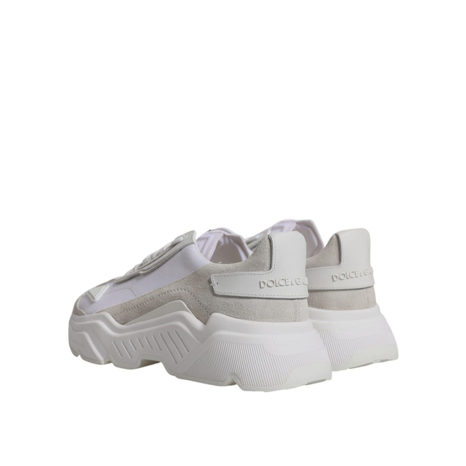 Dolce & Gabbana White Leather Daymaster Low Top Sneakers Shoes