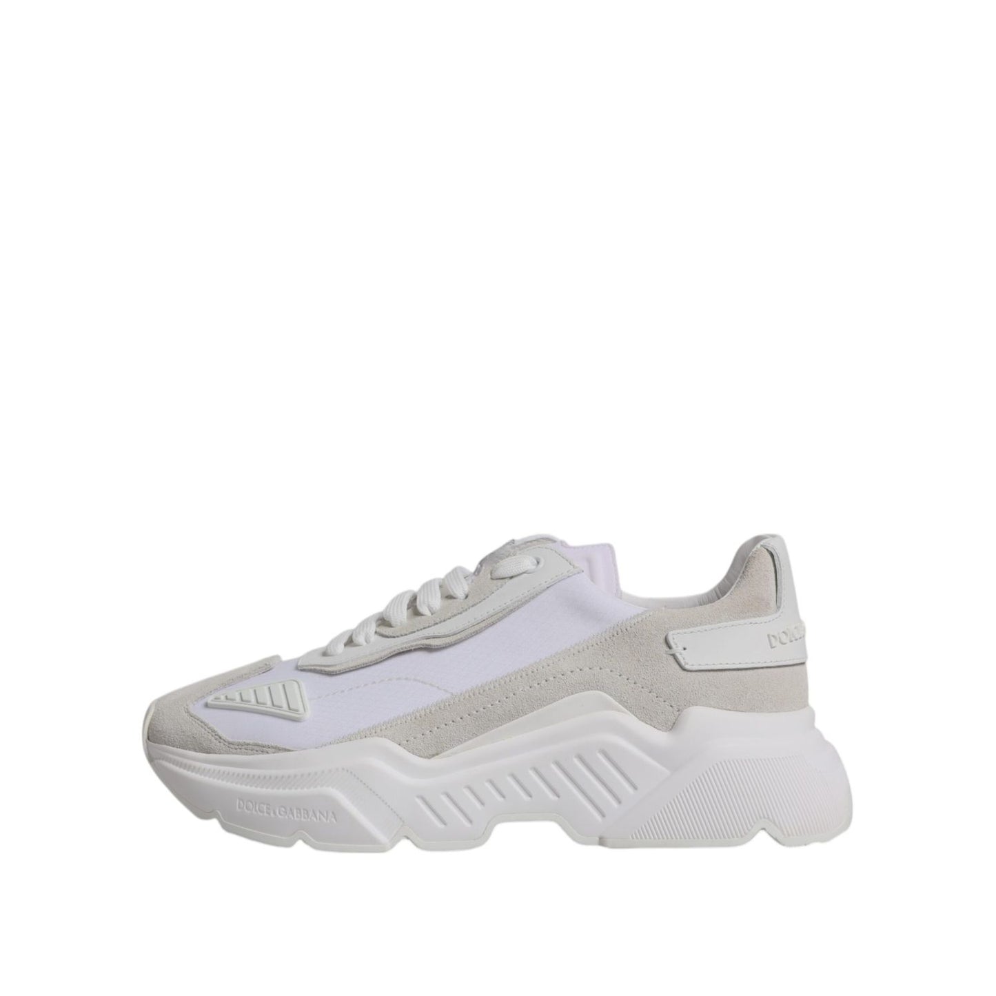 Dolce & Gabbana White Leather Daymaster Low Top Sneakers Shoes