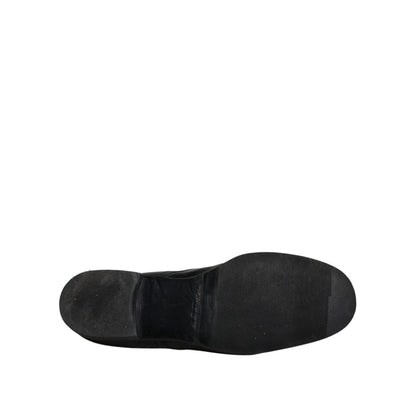 Dolce & Gabbana Black Leather Derby Formal Men Dress Shoes