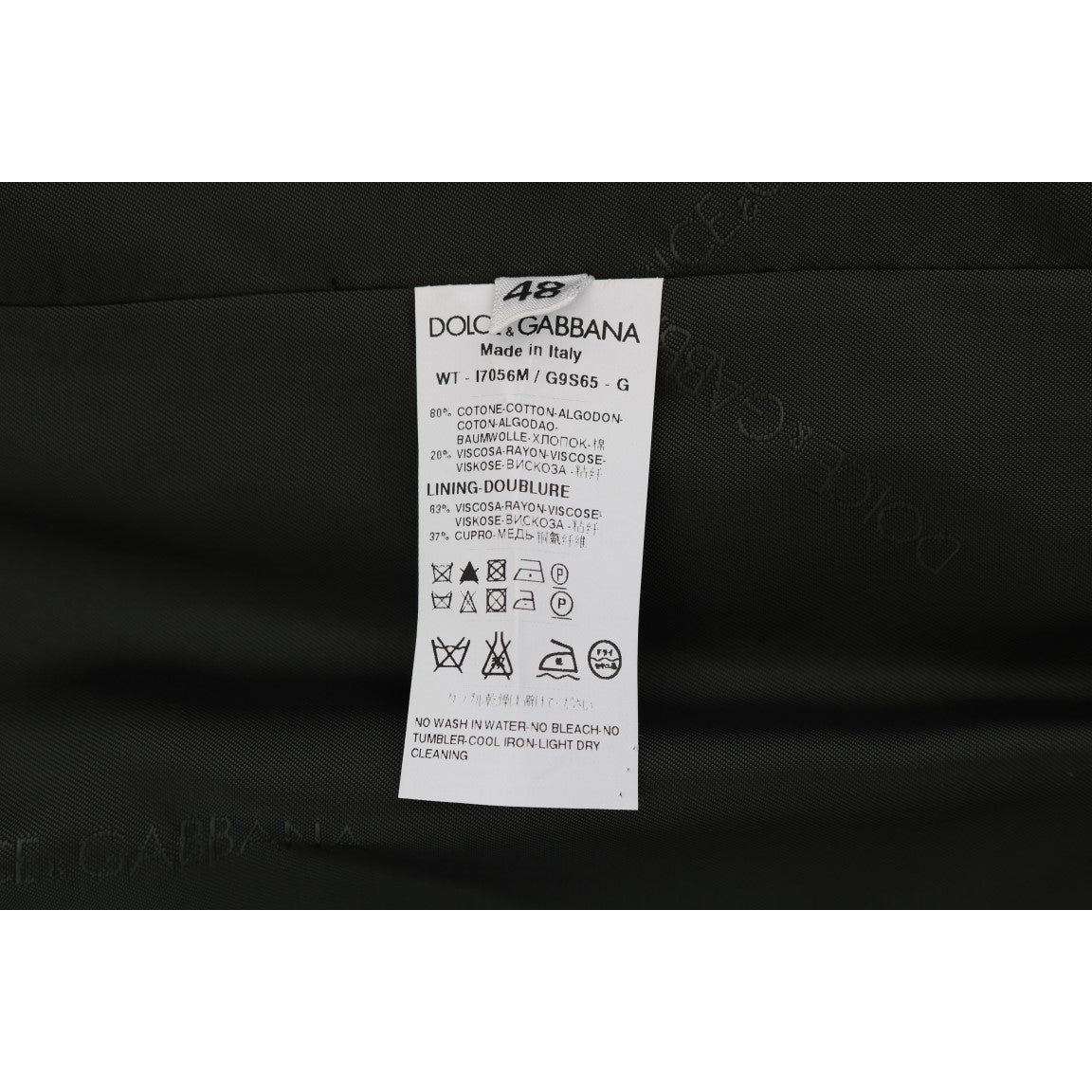 Dolce & Gabbana Black STAFF Cotton Striped Vest