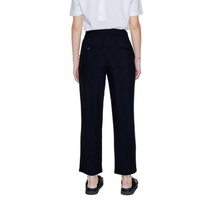 Street One Black Viscose Casual Pants