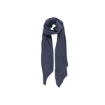 Pieces Blue Recycled Polyester Scarf with soft texture and sustainable materials, ideal for versatile styling in any season.