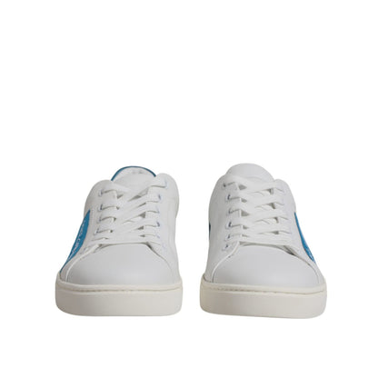 Dolce & Gabbana White London Calf Leather Sneakers Shoes