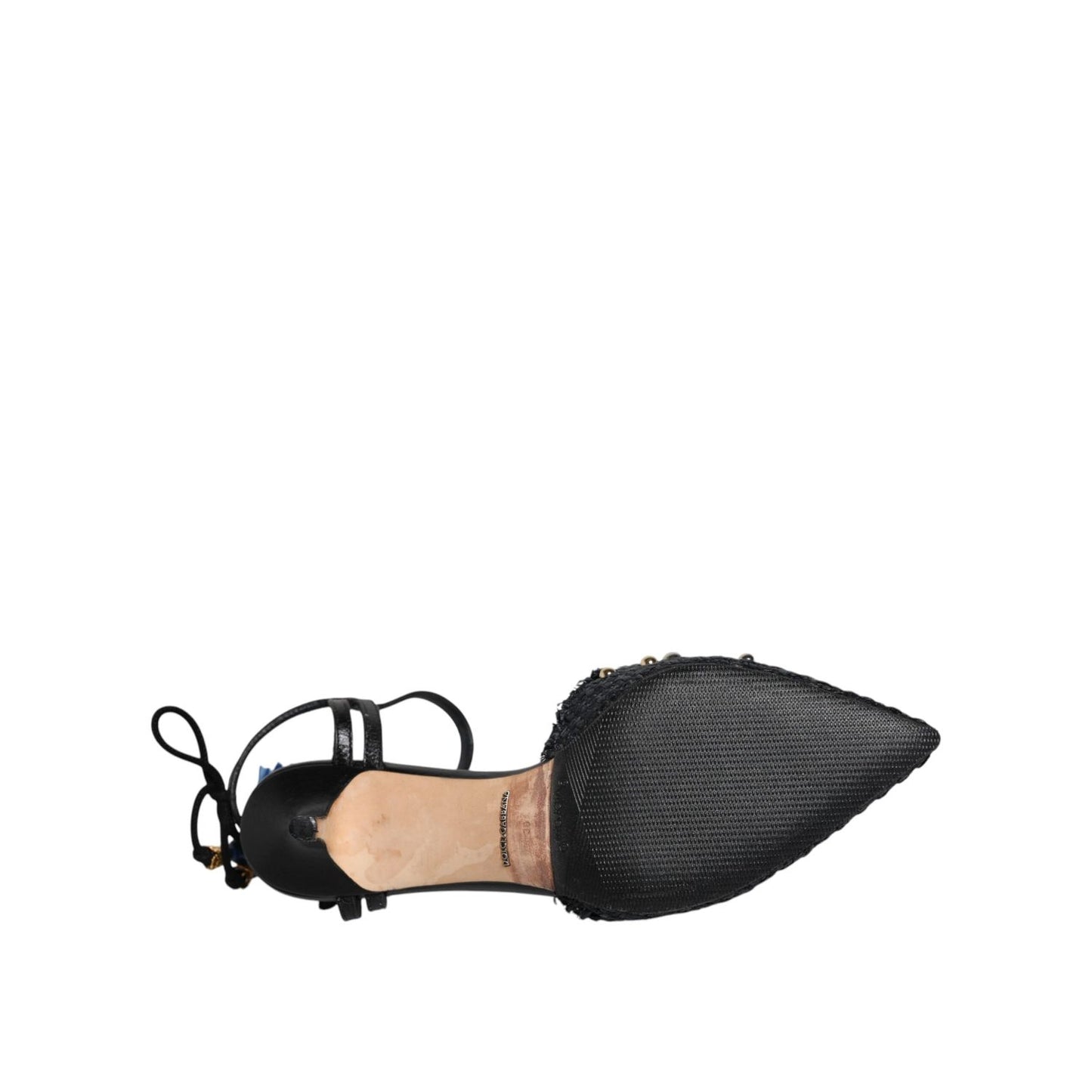 Dolce & Gabbana Black Pineapple Bellucci Heels Sandals Shoes