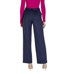 Back view of Street One Blue Viscose Pant showcasing elegant cigarette cut and high-quality fabric blend.