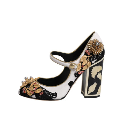 Dolce & Gabbana Multicolor Embellished Heels Pumps Shoes