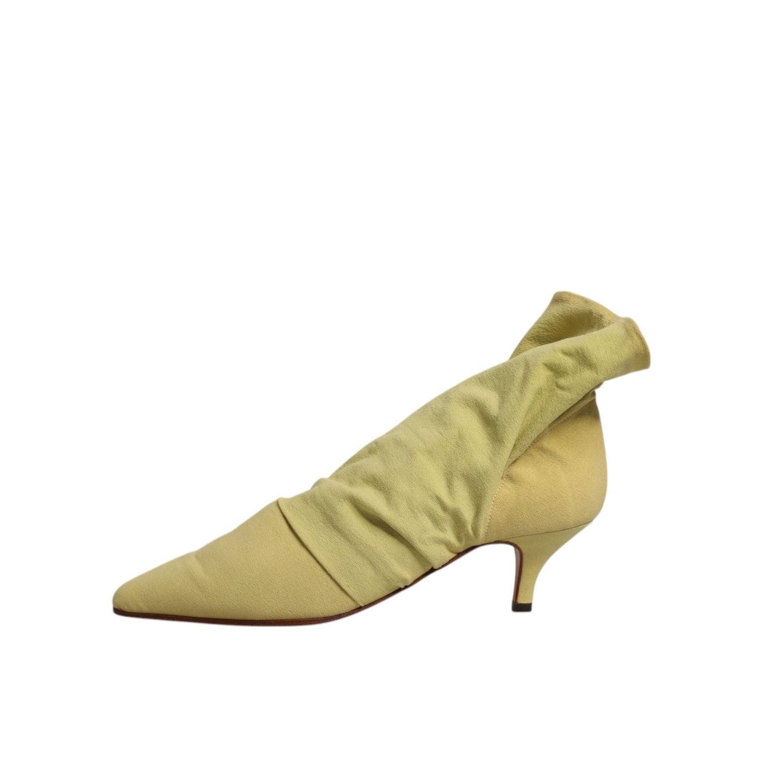 Dolce & Gabbana Green Sock Style Heels Ankle Boots Shoes