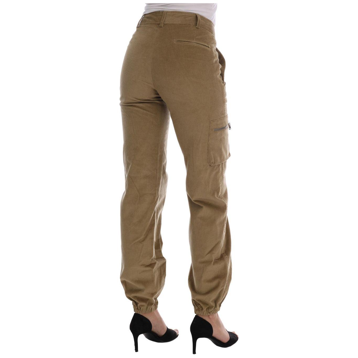 Ermanno Scervino Beige Cotton Corduroys Pants