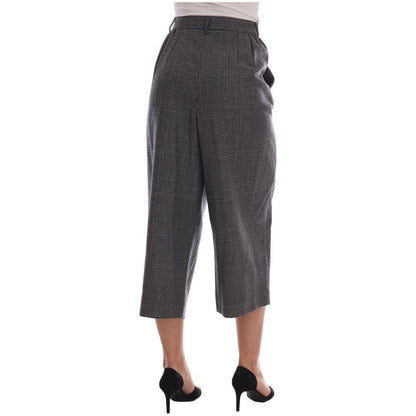 Dolce & Gabbana Gray Wool Capri Pants